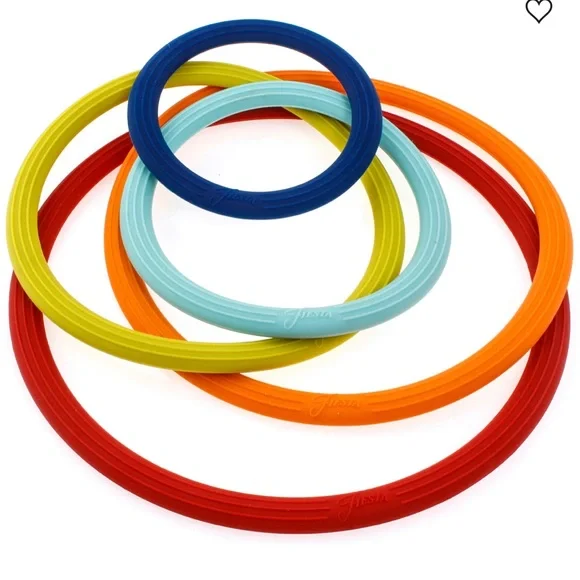 Fiesta 5-Piece Silicone Multi Trivet Set NIB - Picture 2 of 3